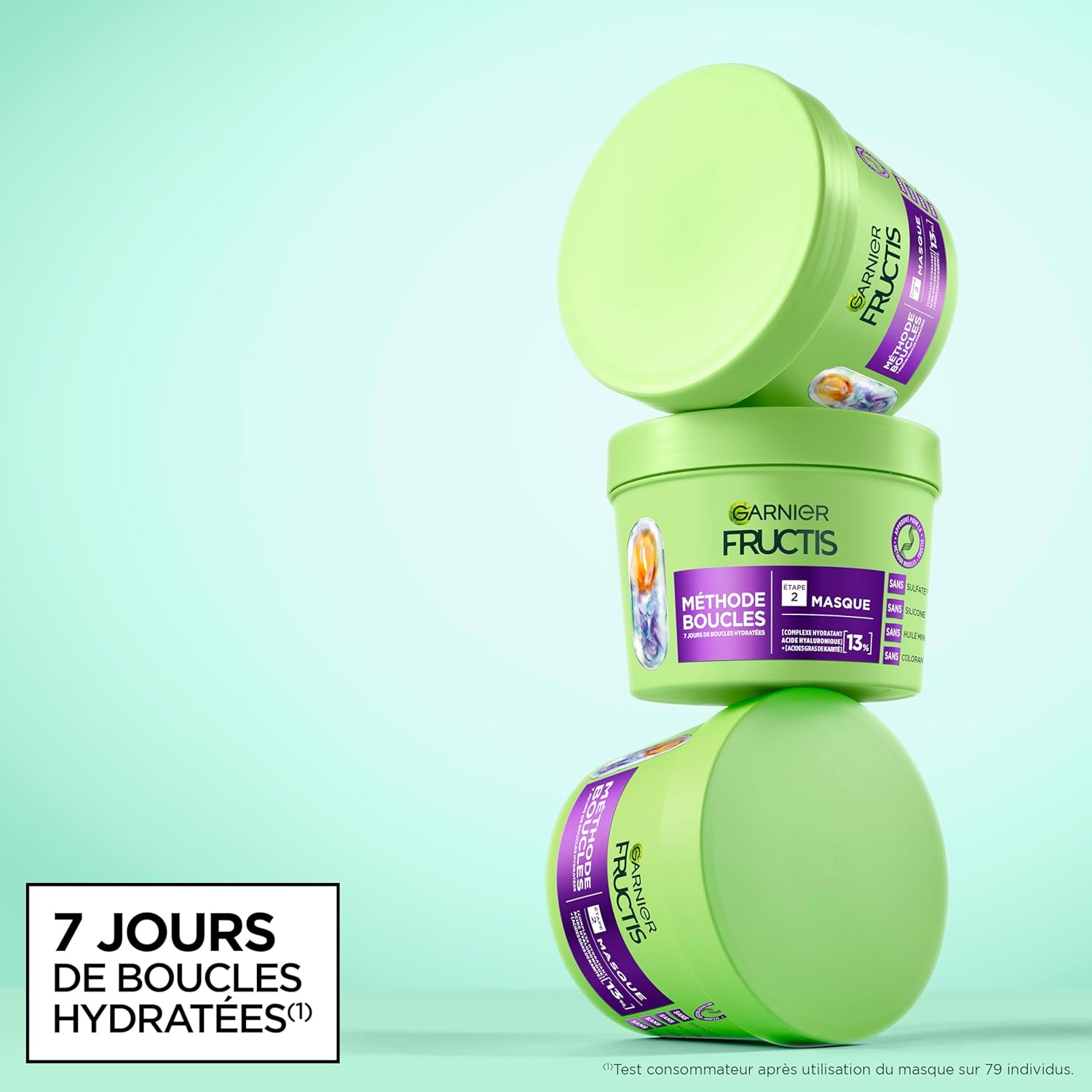 Garnier Fructis - Méthode Boucles - routine 3 produits - hydratation & définition cheveux bouclés