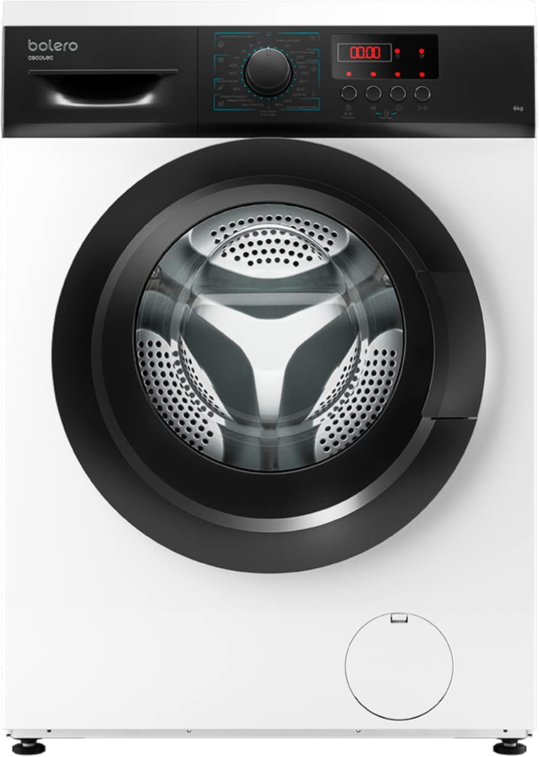 Cecotec - Bolero DressCode 6000 - lave-linge 6kg, 1000rpm, 8 programmes