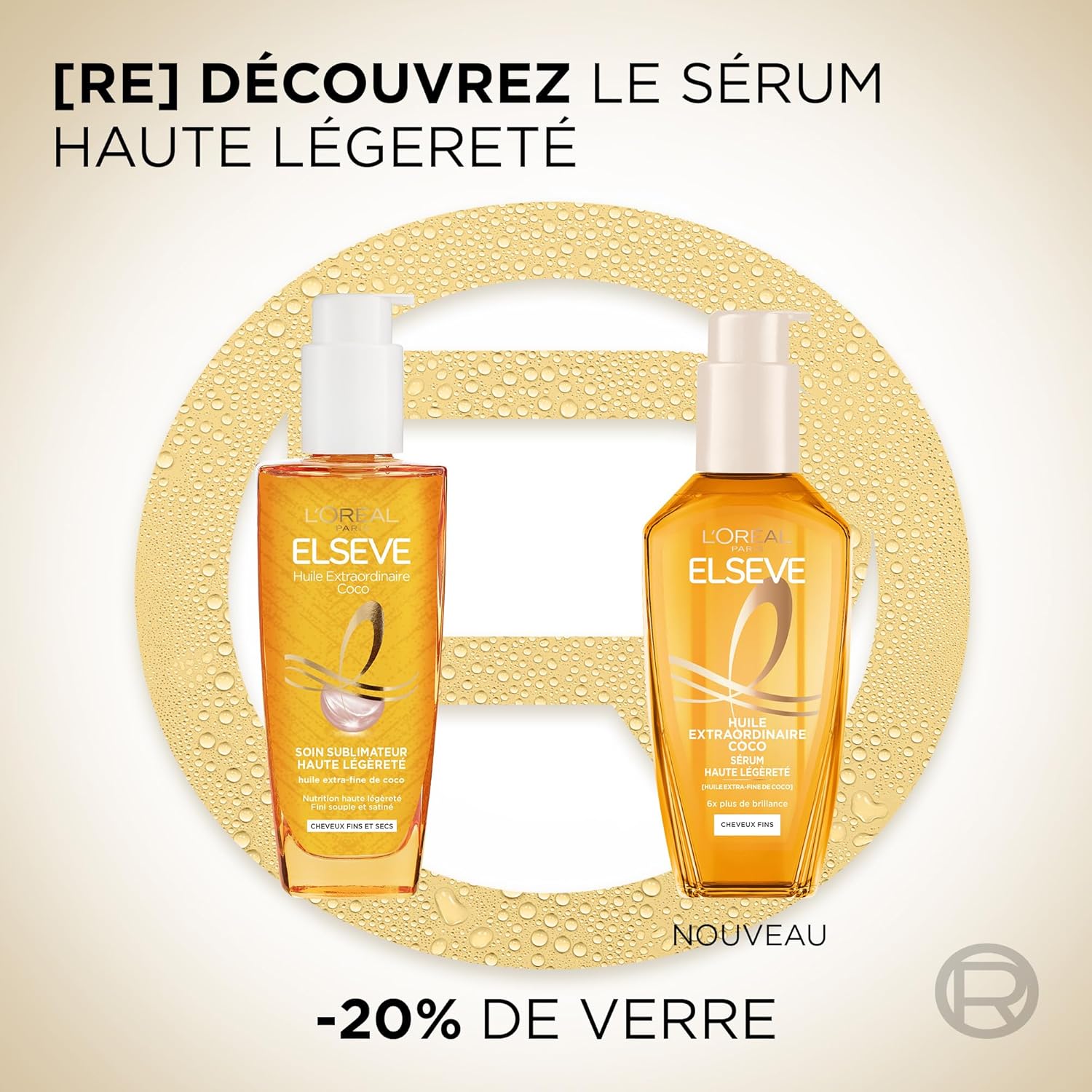 L'Oréal Paris - Elsève Huile Extra Fine Coco - Soin cheveux fins, secs, fini satiné