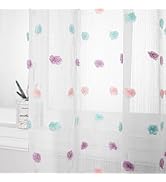 MYSKY HOME Rideaux à œillets - Courts - En voile - Moderne - Pour chambre d'enfant