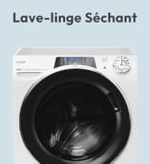 le texte de la machine à laver s'affiche. Vues multiples de l'intérieur du tambour et du panneau de commande d'une machine à laver en noir et blanc.