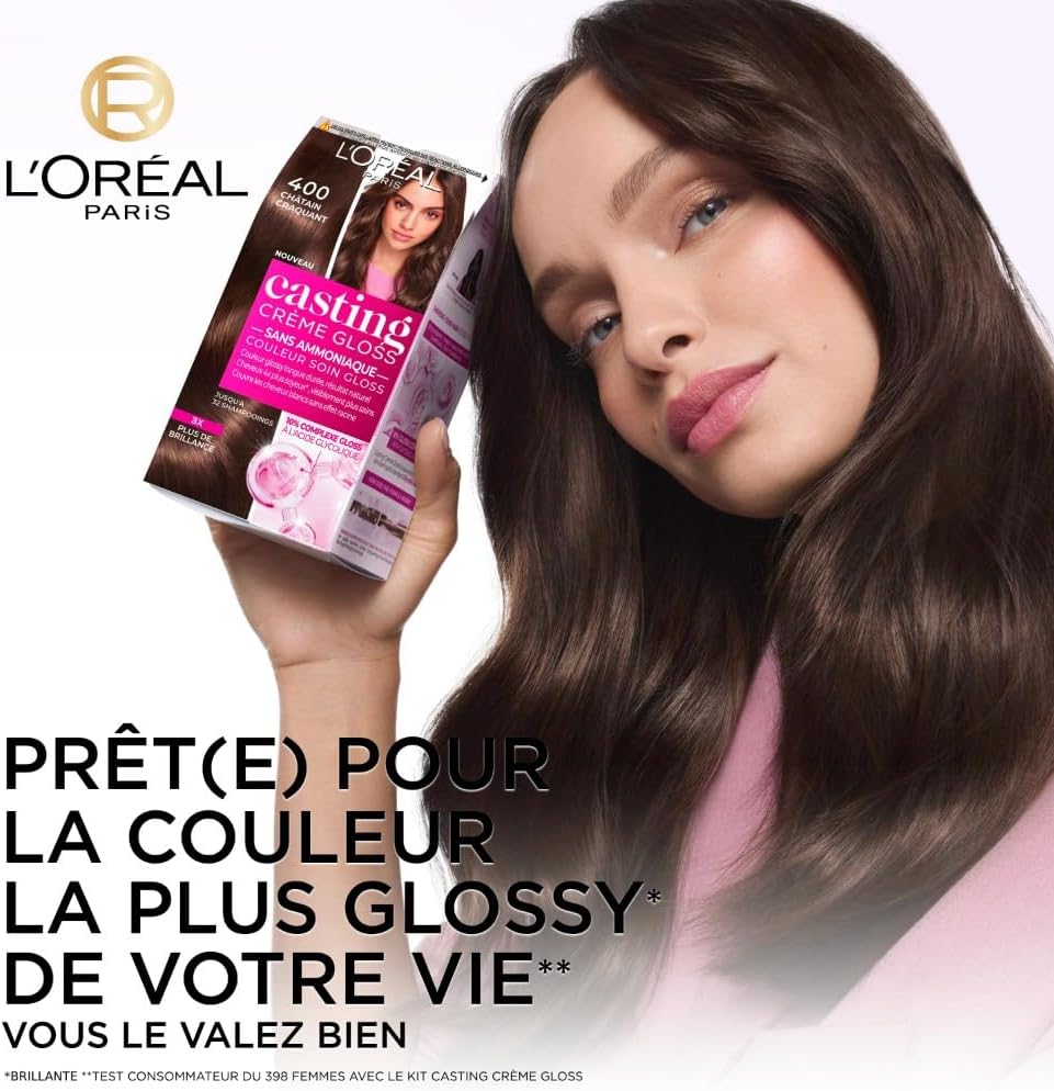 L'Oréal Paris - Casting Crème Gloss - Blond foncé sans ammoniaque, soin 6.18