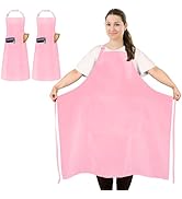 avec sangle de cou ajustable et liens à la taille. Dispose d'une poche avant. Présenté porté et en tant que produit autonome. Couverture complète pour la cuisine et la pâtisserie