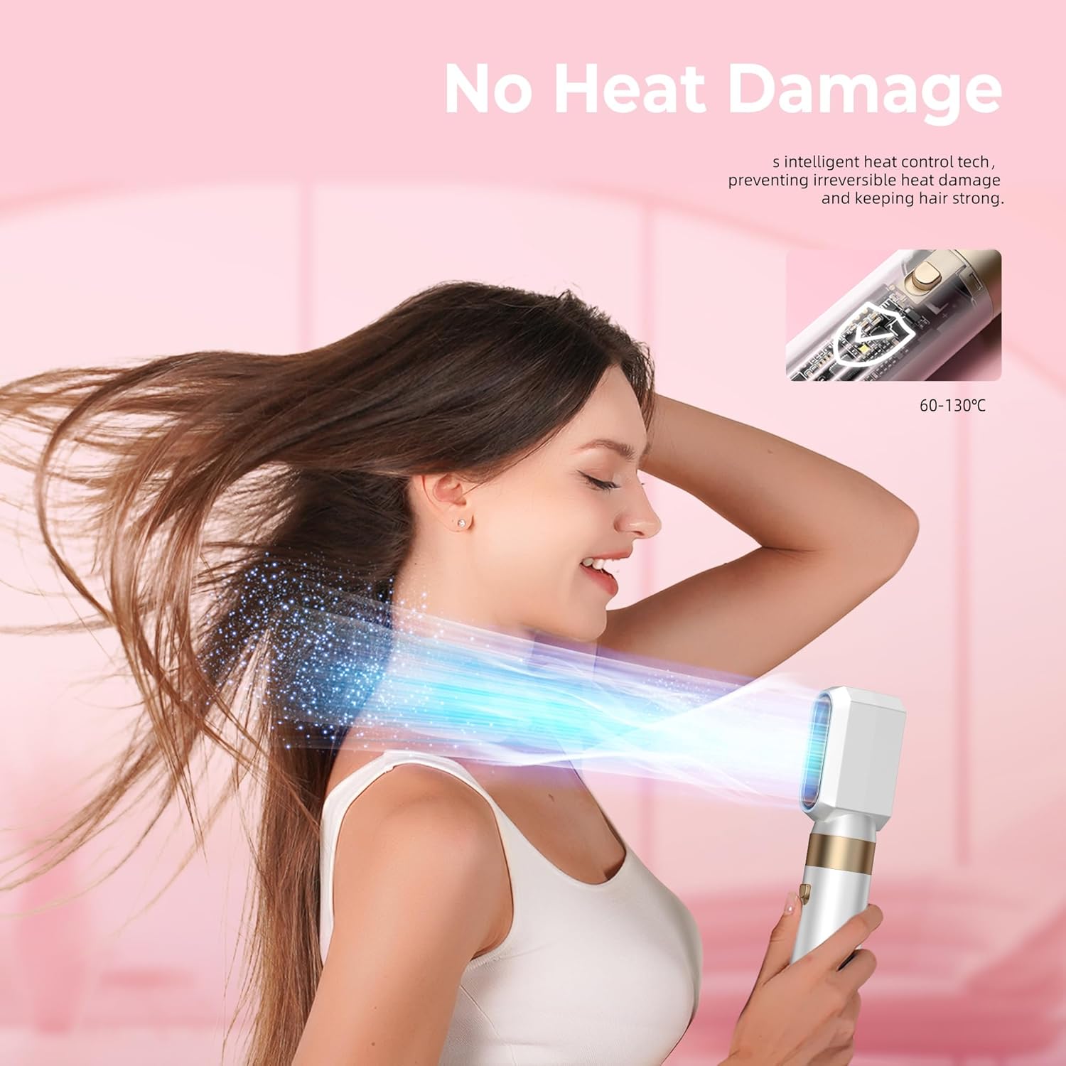 Pro Air Styler - 6 en 1, 1000W, sèche, boucle, lisse, brosse à air