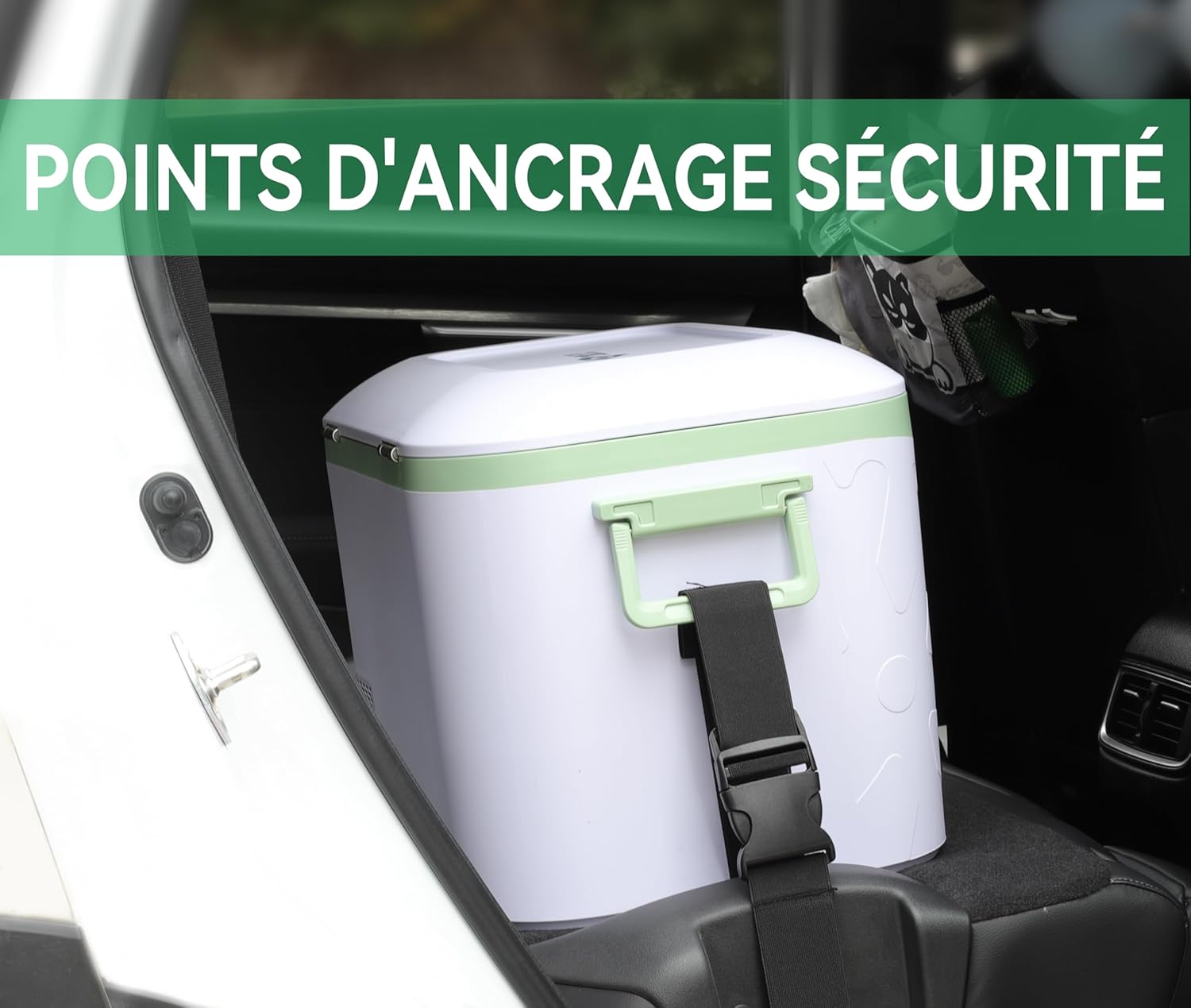 BINGI - Glacière électrique 18L - Refroidissement rapide, -18°C, 12V/24V/220V