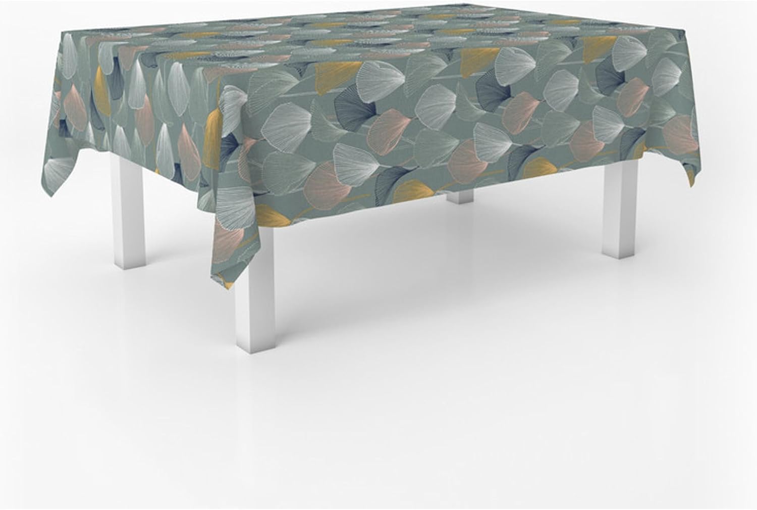 DUERO - Nappe Toile Cirée Blue - 140x140 cm - Antitache, imperméable, facile à entretenir