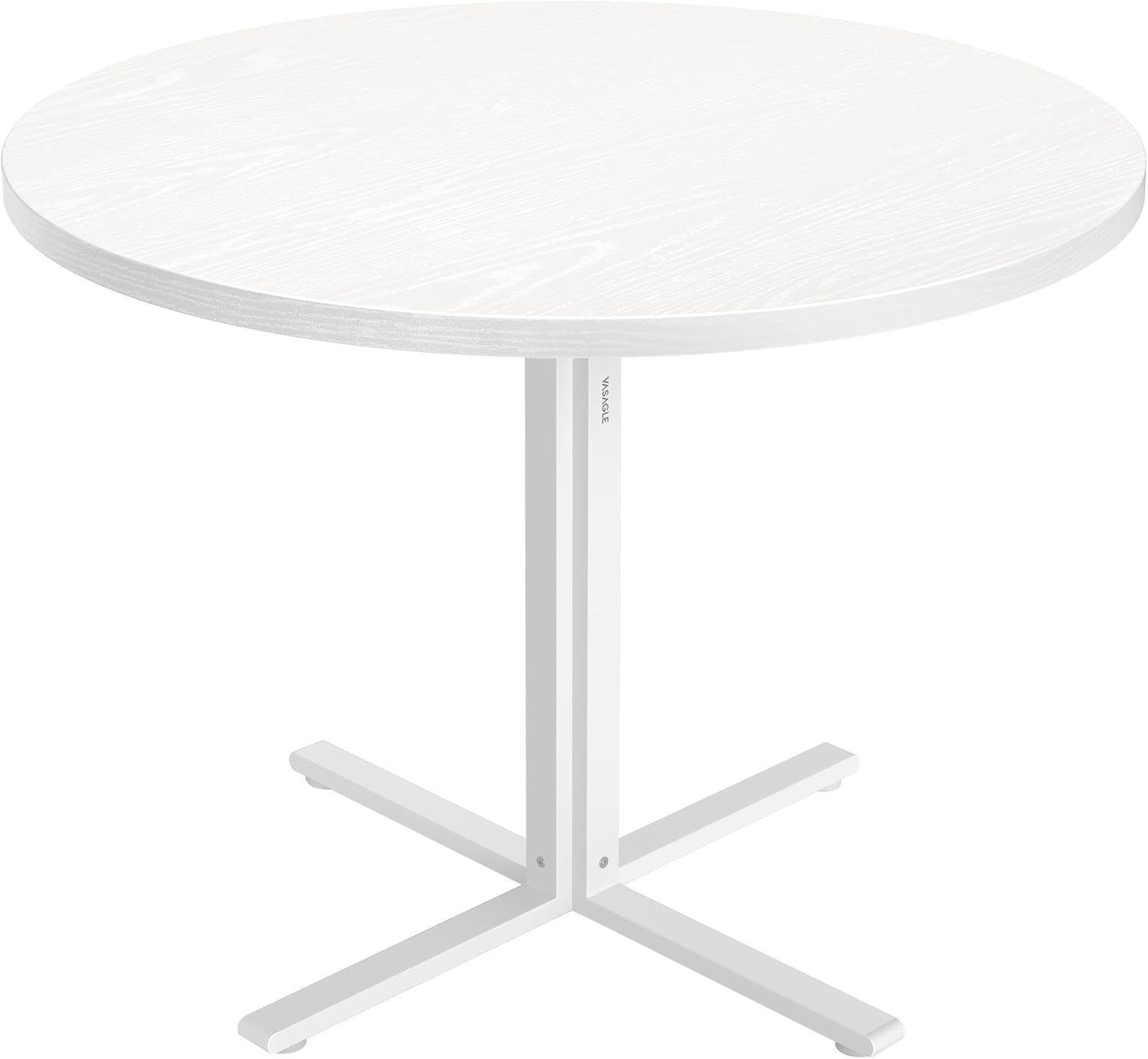 VASAGLE - Table ronde style campagnard, 80x74,8cm, résistante à l'eau, KDT082W01