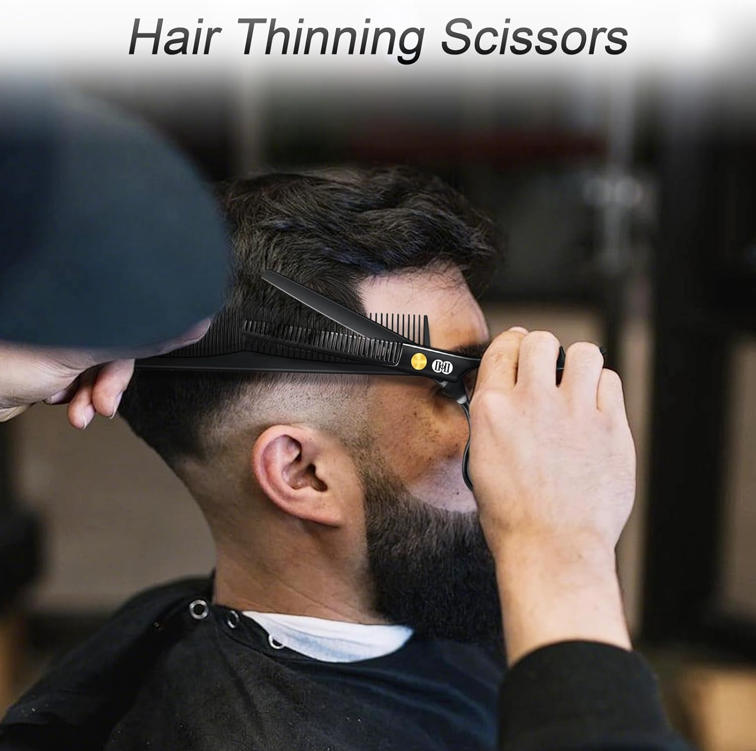 CIICII - Kit Ciseaux Coiffure Pro - 6,7 pouces - coupe et effilage cheveux