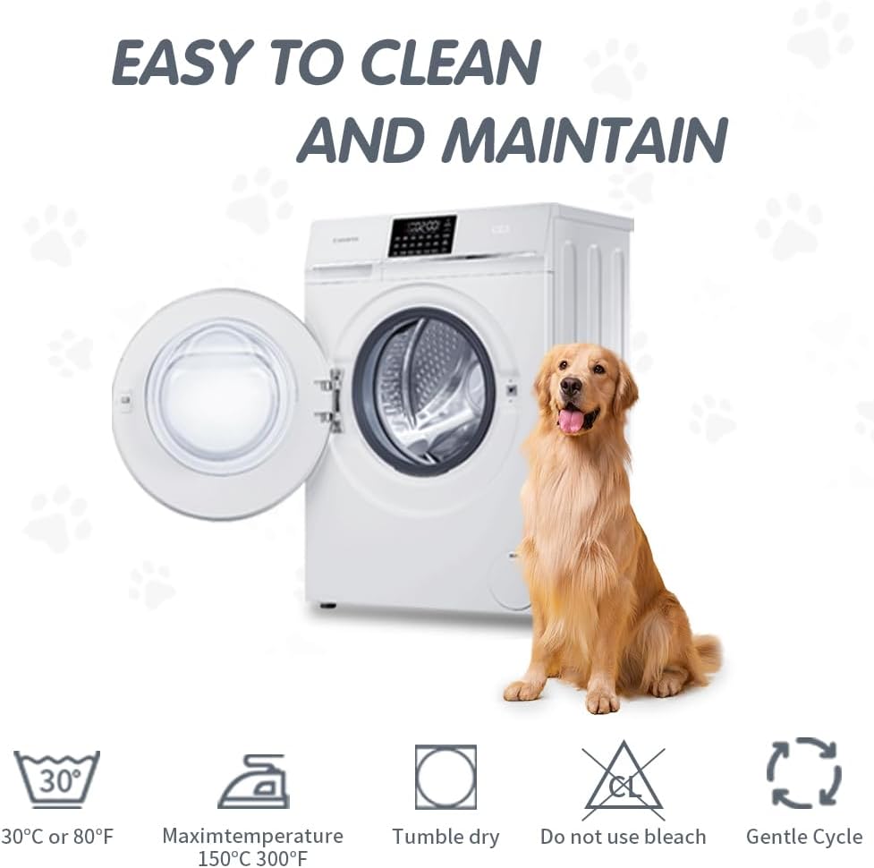 DUJUIKE - Housse canapé imperméable, antidérapante, 173-208 cm, protection animaux