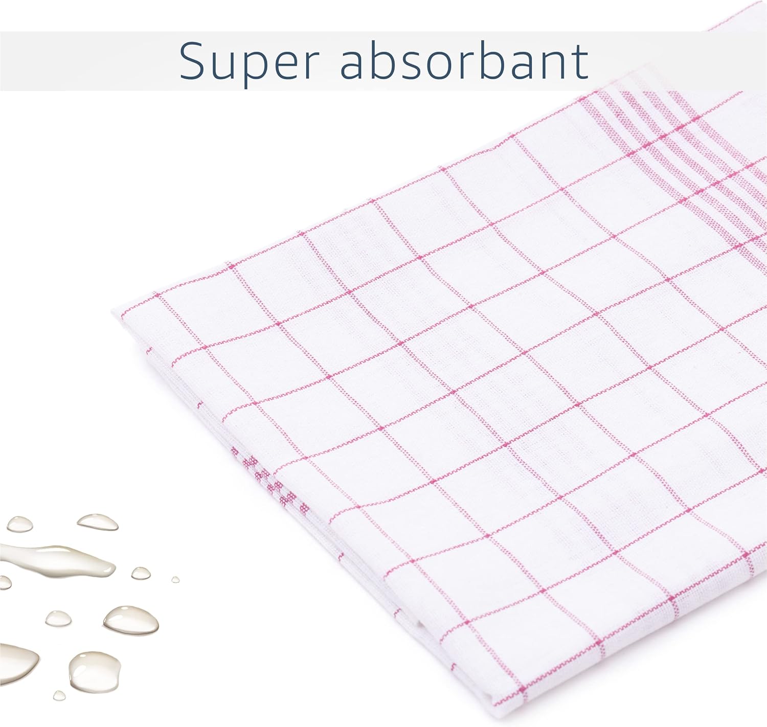 Amago - Torchons lot de 10 - 50x70 cm - coloris rouge