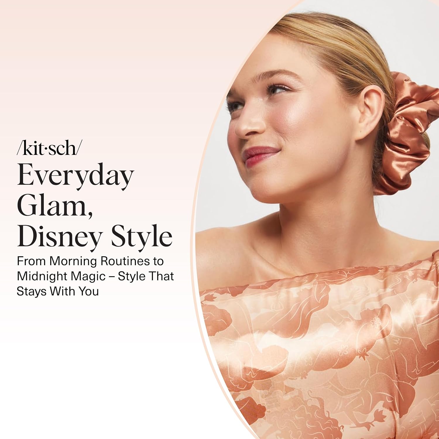 Kitsch - Disney Satin Scrunchies - 2 pcs - Cheveux tous types, sans pli