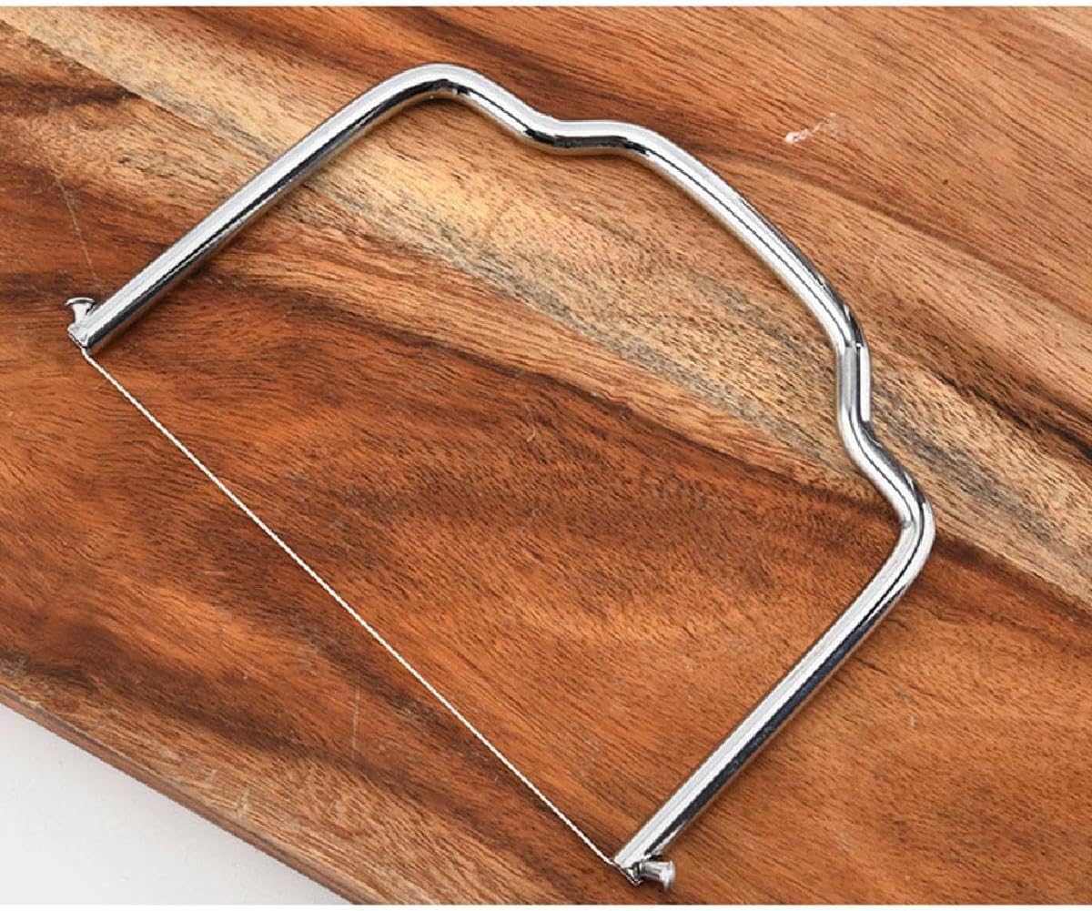 Trancheuse à fromage manuelle - 2 pièces - inox - coupe fil polyvalent