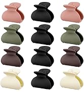 Kavya Lot de 12 petites pinces à cheveux antidérapantes 4 cm