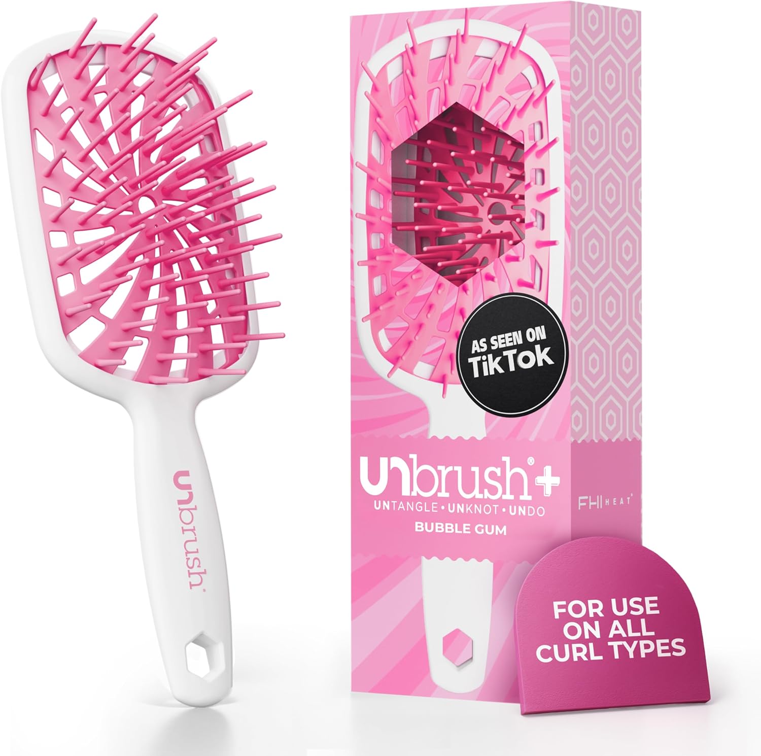 FHI Heat - UNbrush Plus - ultra légère, démêlage doux, 84 poils UltraFlex