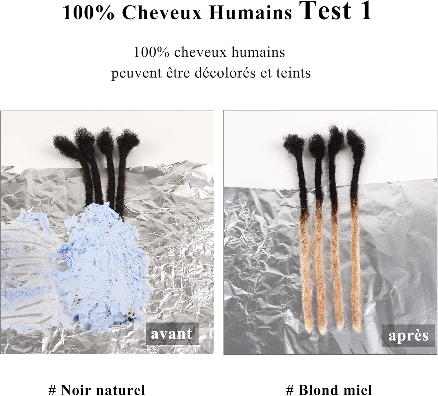 Extension cheveux naturels afro, 8 pouces, 4 paquets, noir, Bulk Cheveux