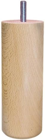 MARGOT - Caméléon Cylindre - 20 cm - 4 pieds lit bois vernis naturel - 3700527815763