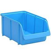 Boîte de rangement empilable Hünersdorff - Taille 4 - Empilable - Couleur : Bleu