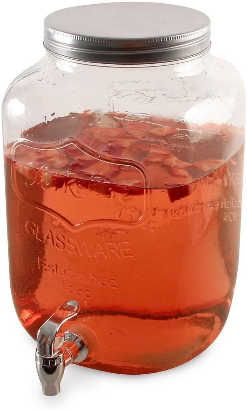 HOME DECO FACTORY - Fontaine à boisson 8L - large ouverture, robinet, KV7177