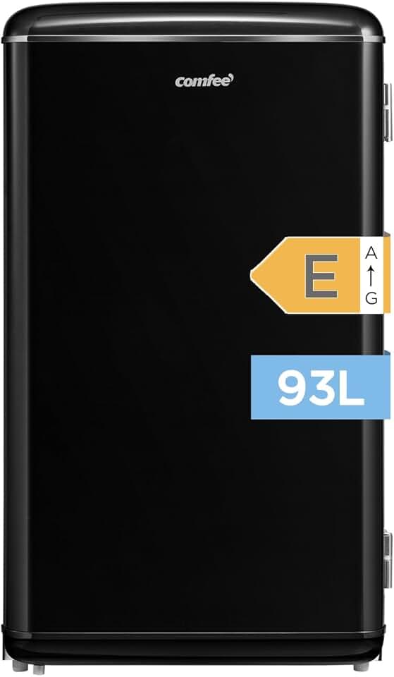 Comfee' - réfrigérateur rétro 93L - sous-plan, LED, thermostat - RCD93BL2EURT(E)