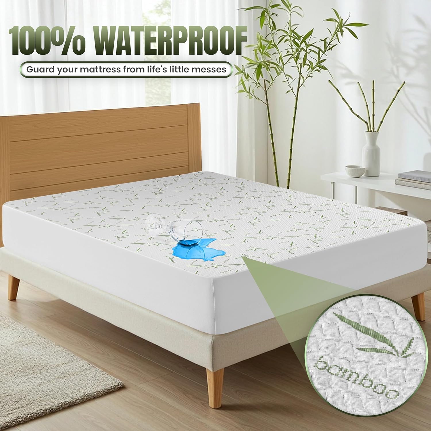 Utopia Bedding - Protège-Matelas Premium Full - Imperméable, respirant, Oeko-Tex, élastique