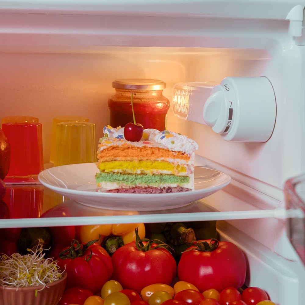 Cecotec - Bolero CoolMarket Origin 110 - 110L - rétro, classe E, Icebox, LED, poignées chromées