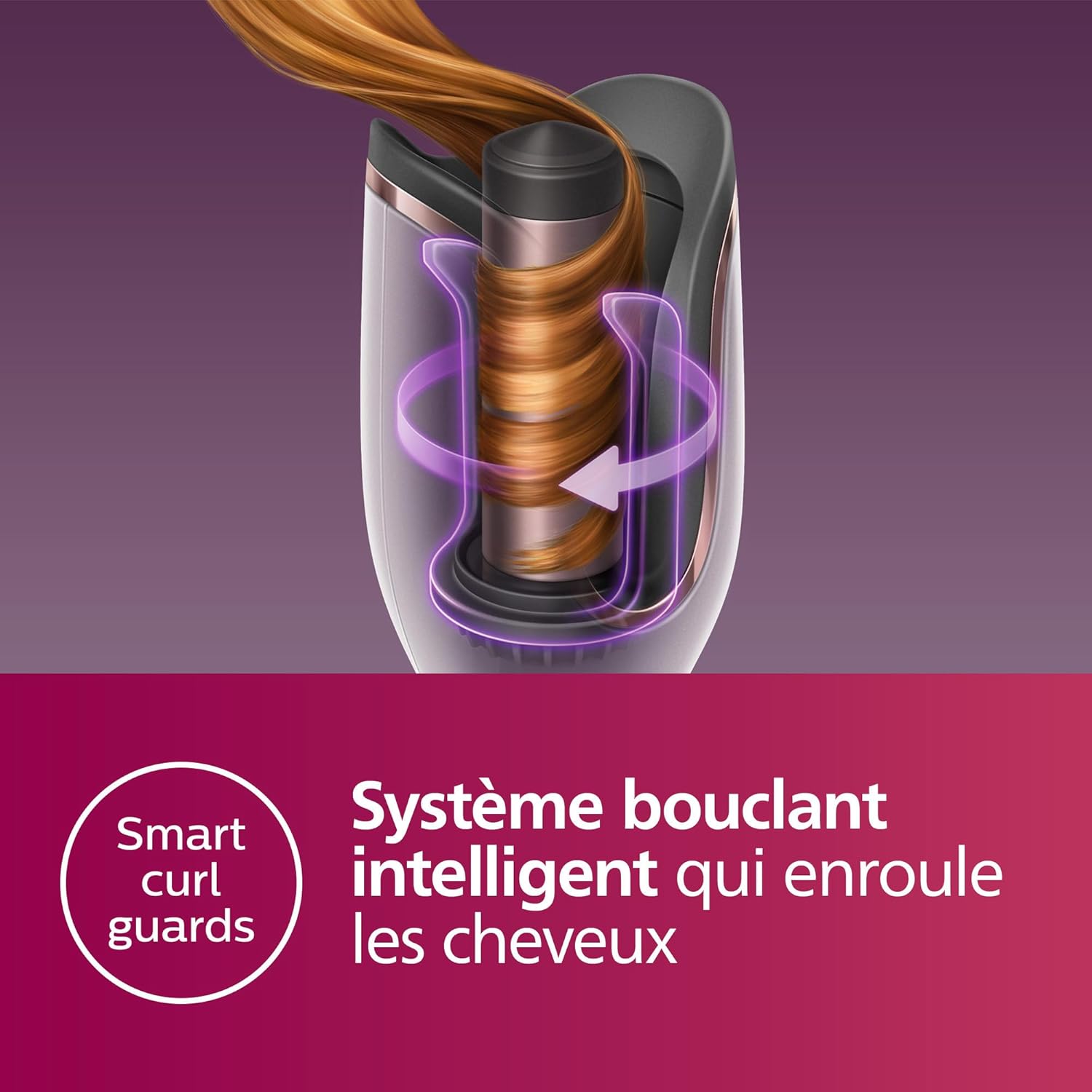 Philips - boucleur automatique série 8000, 27 styles, MoistureProtect, BHB878/00