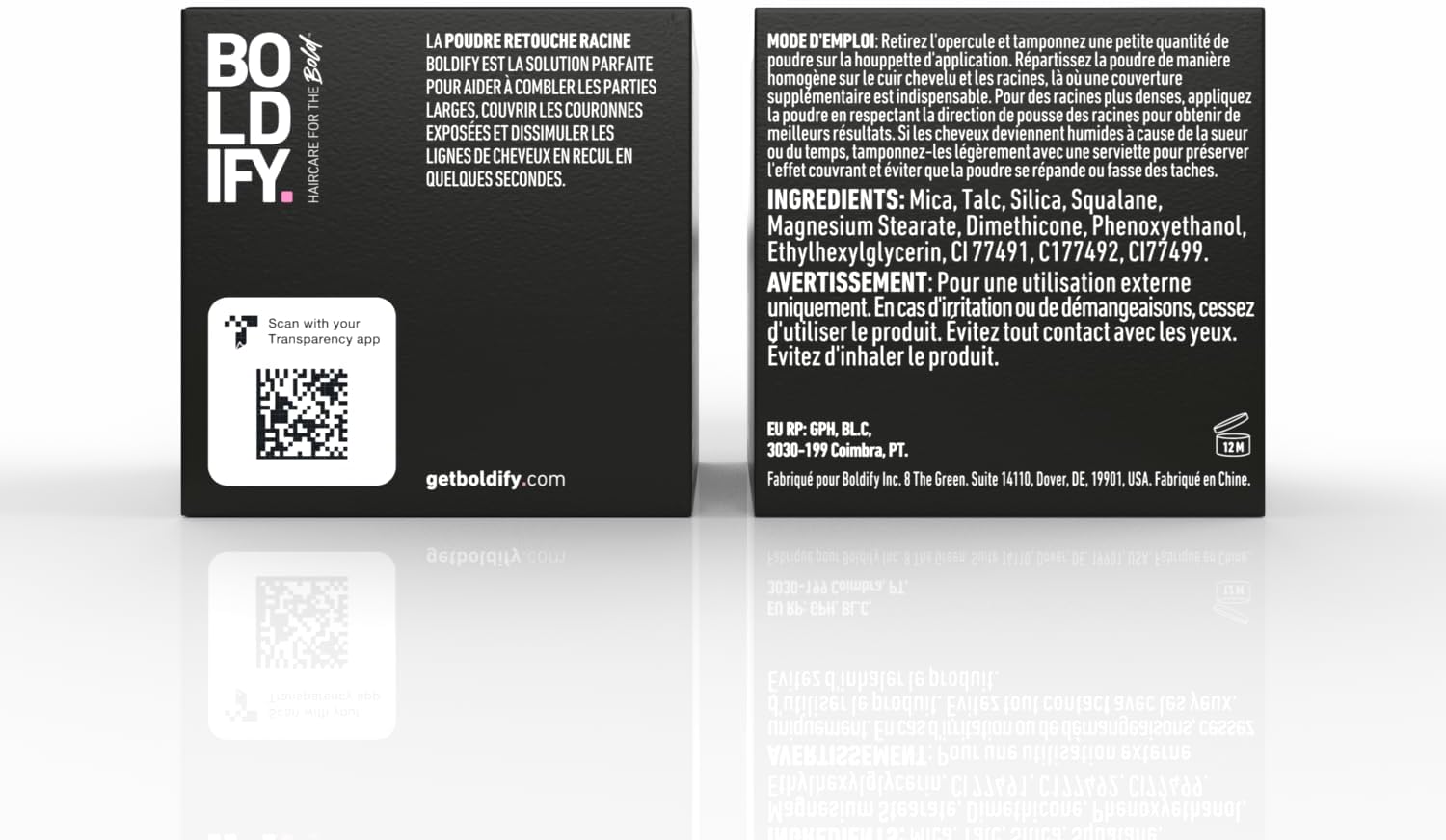 BOLDIFY - poudre racines cheveux - 10g - blond moyen, camoufle gris