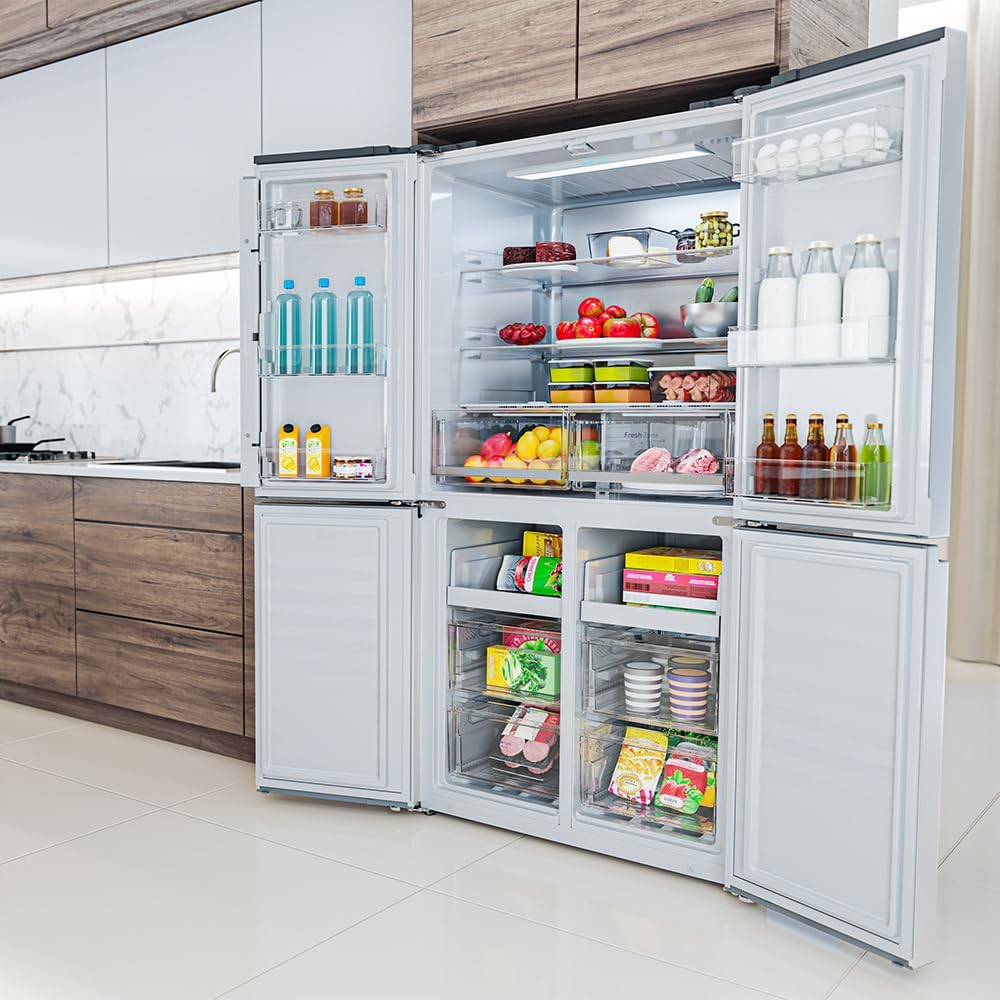 Cecotec - Bolero CoolMarket 4D, 90cm, 601L, Inverter, No Frost, 4 portes, 4D 601