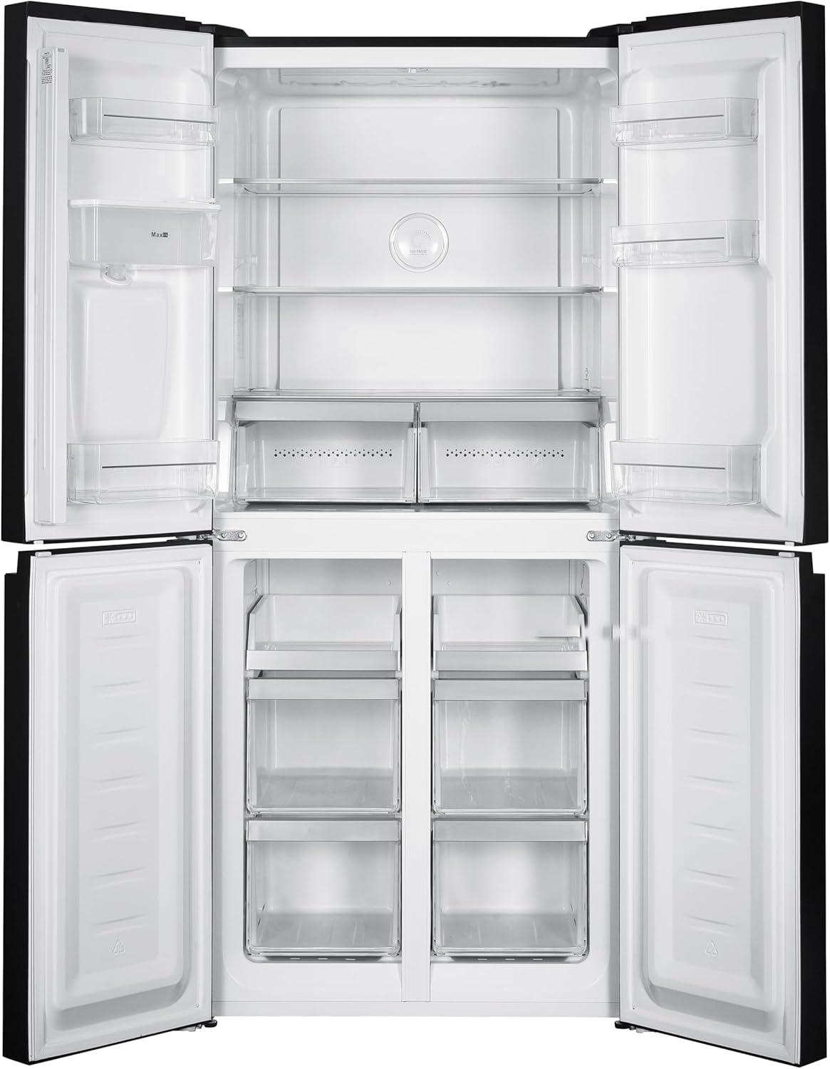 GEDTECH - Réfrigérateur multi-portes 470L No Frost noir GMP470BL