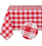 DWCN Nappe Rectangulaire à Carreaux Tissu Lavable Outdoor Résistant aux Intempéries Protection An...