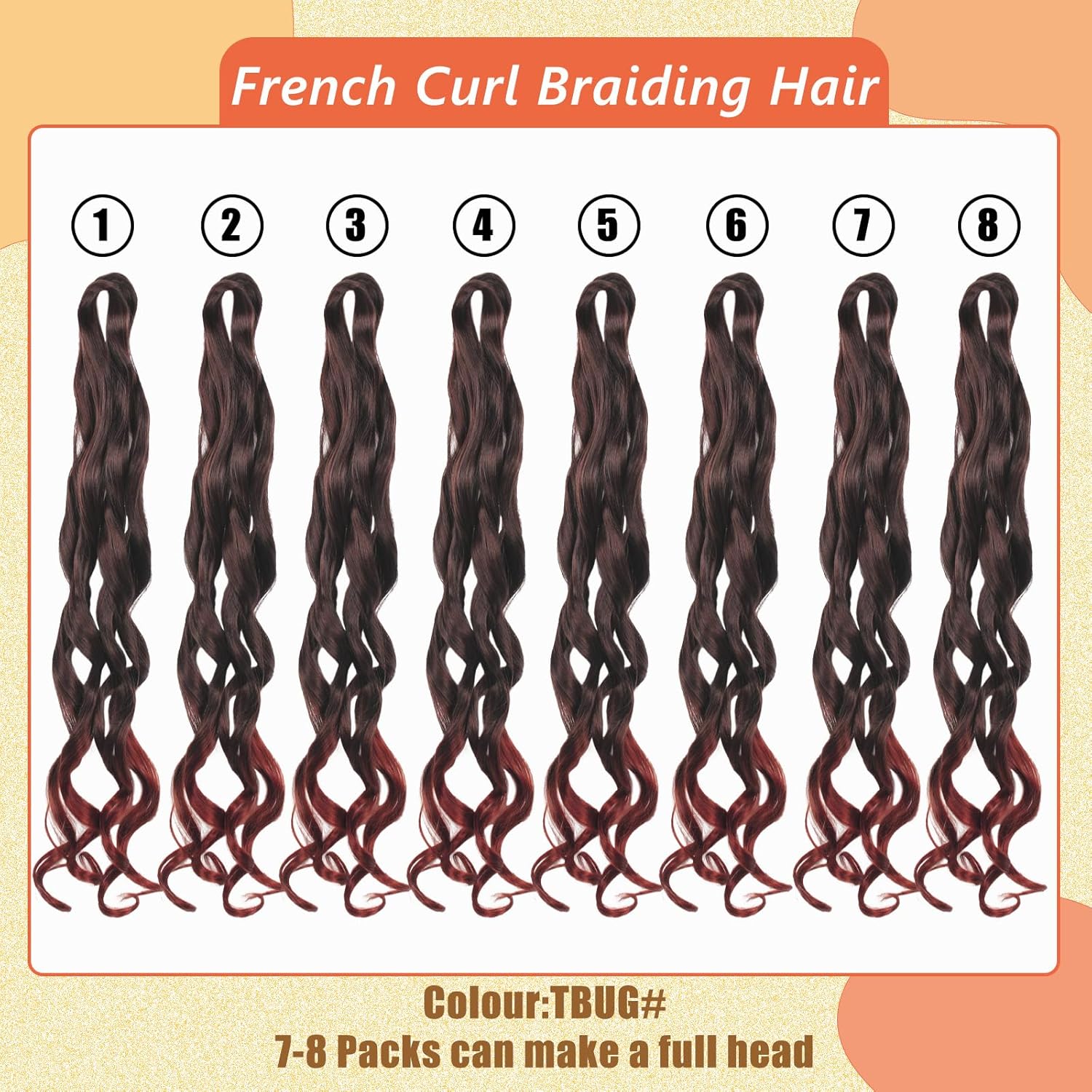Enbeautiful - French Curl Braiding Hair 24