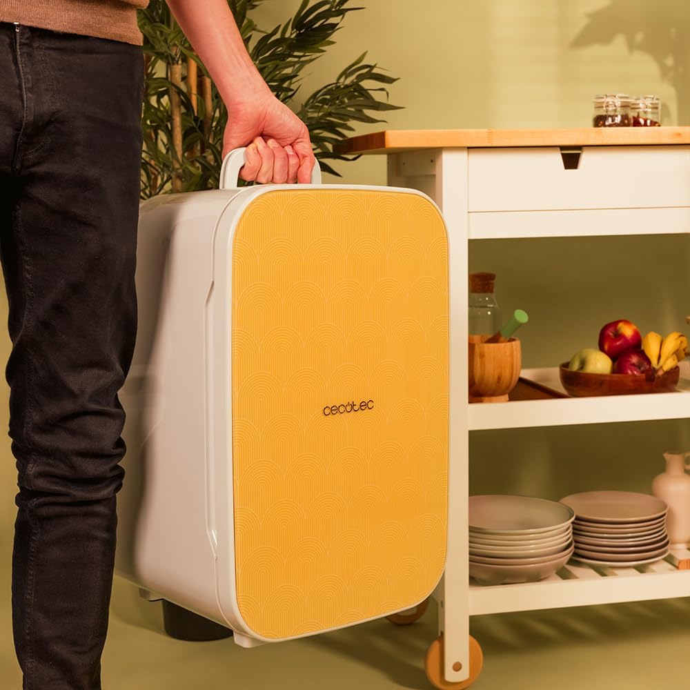 Cecotec - Bolero MiniCooling 25L - 41x40x34 cm - Frigo portable, 7-65°C, chauffage/refroidissement, 12V-220V, transport 