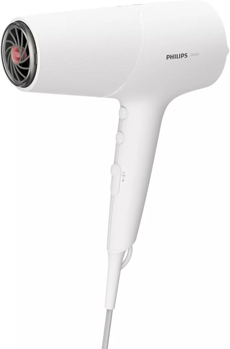 Philips - Sèche-cheveux Série 5000 - 2100W - ThermoShield, 3 températures, 2 vitesses - BHD500/00