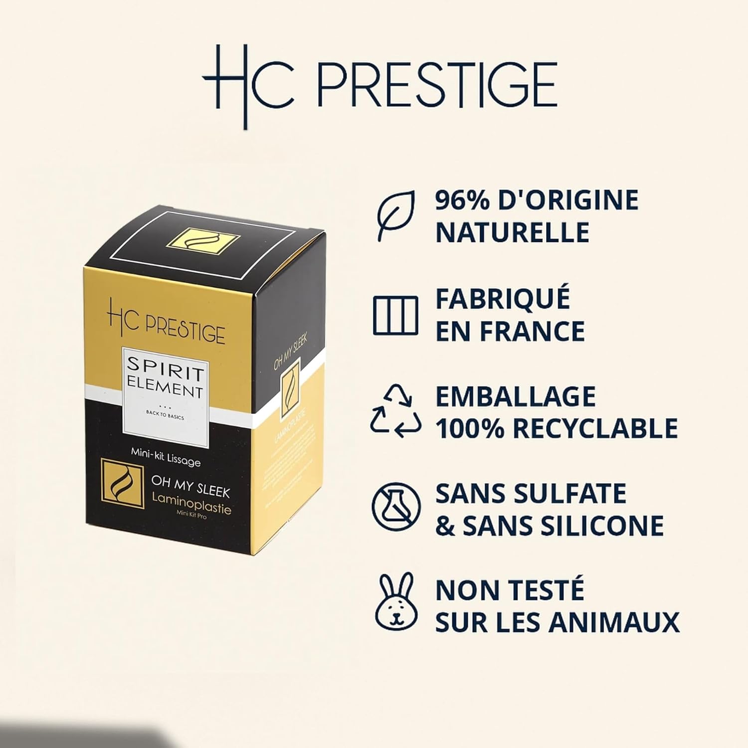Oh My Sleek - Mini Kit Laminoplastie - 4x100ml - lissage sans formol, kératine, résultats 3 mois