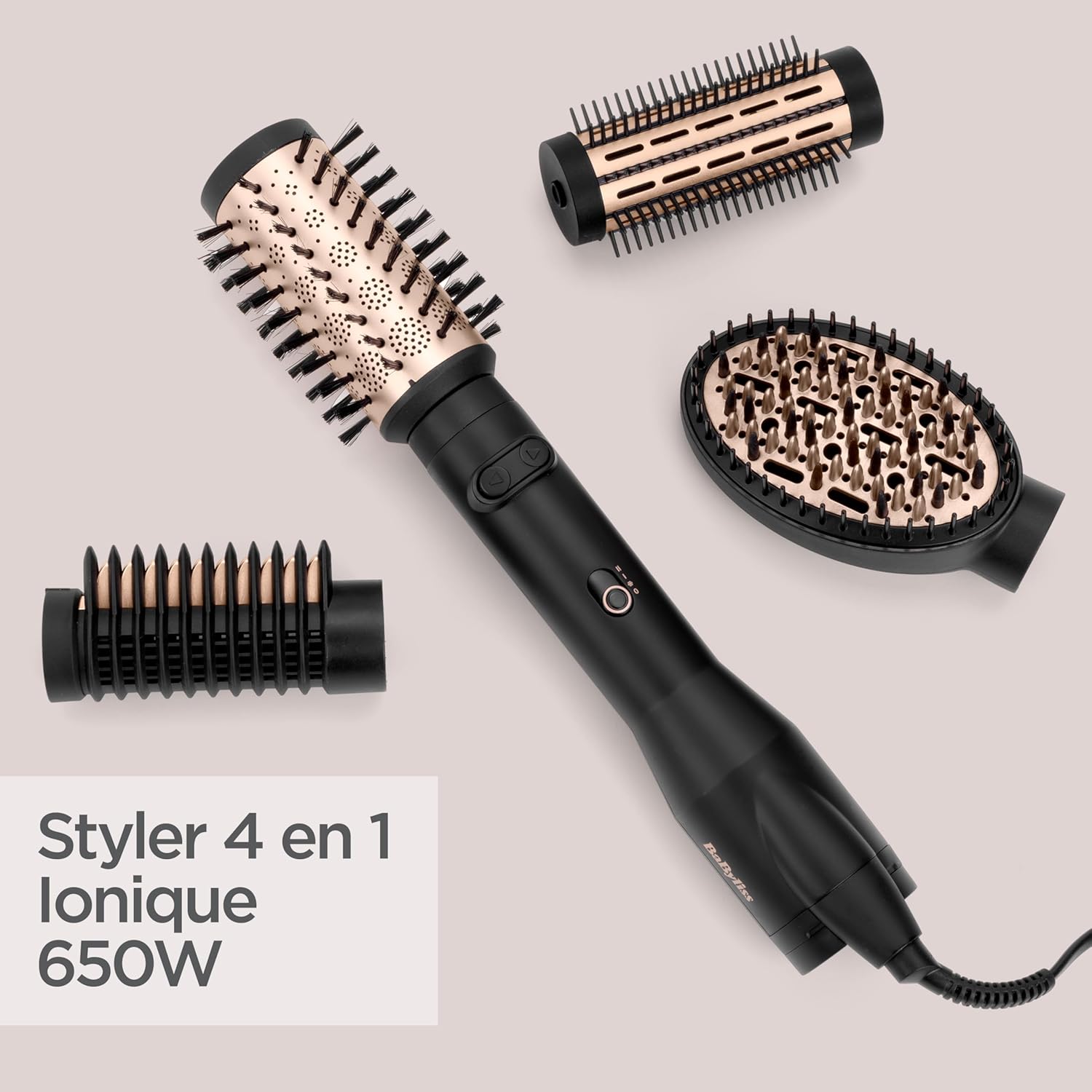 BaByliss - Brosse soufflante Big Hair Luxe, volume et lissage naturel - AS970E
