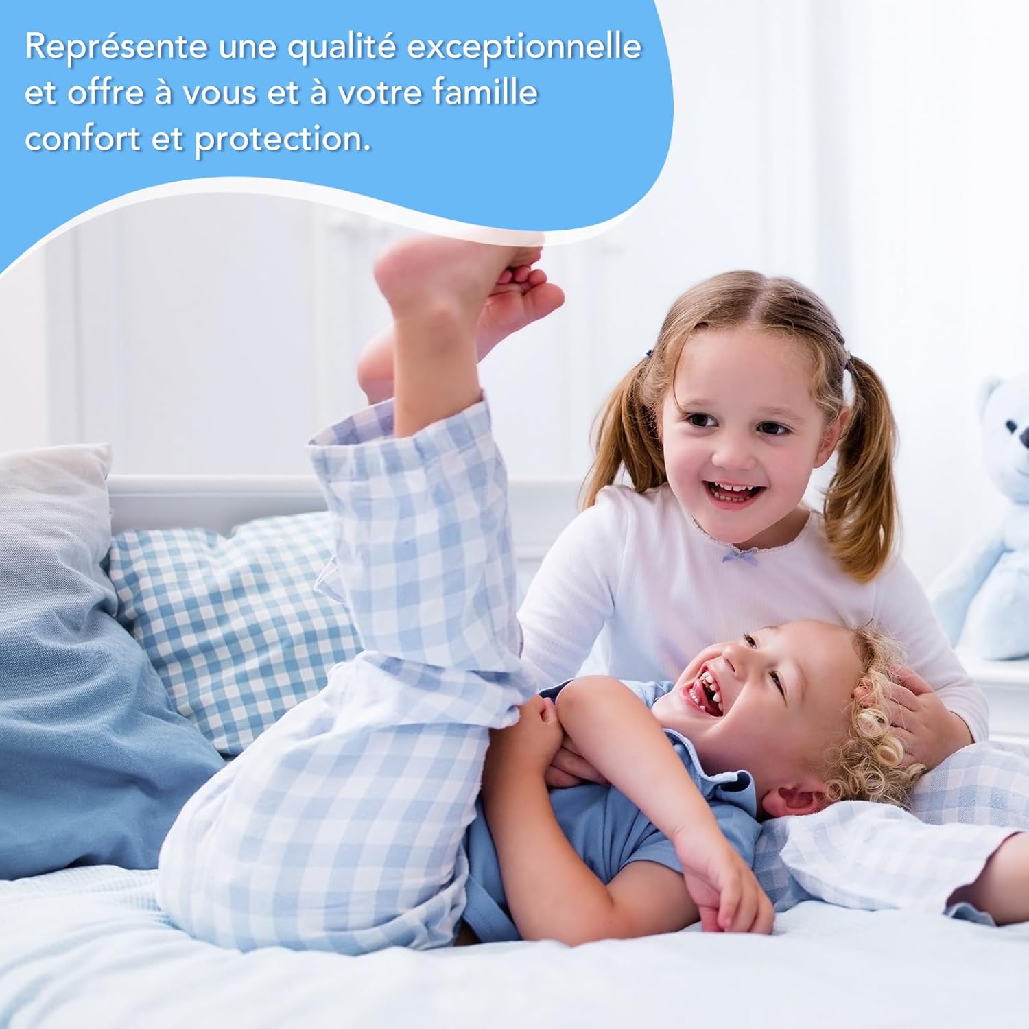 Matelas - 140x200 cm, 10 couches, ressorts ensachés, 7 zones, réversible