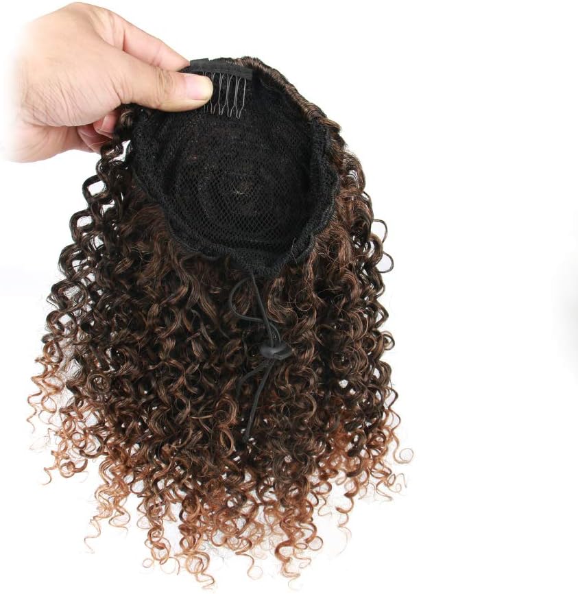 Extension de queue de cheval - bouclée afro-américaine - 12 pouces - couleur 1B/30