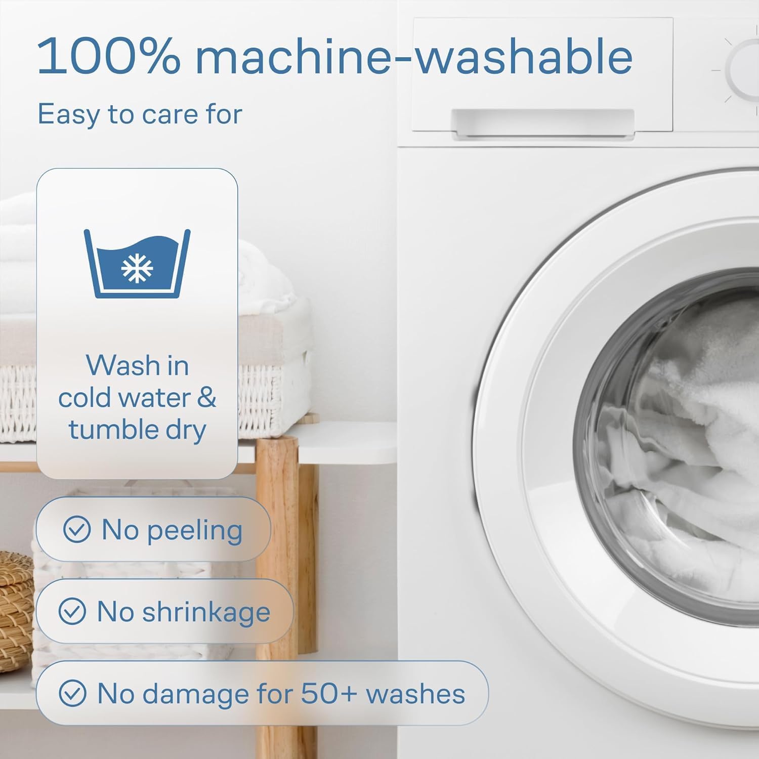 Surmatelas Confort Nuageux - 135x190 cm - viscose bambou, ultra-doux, respirant