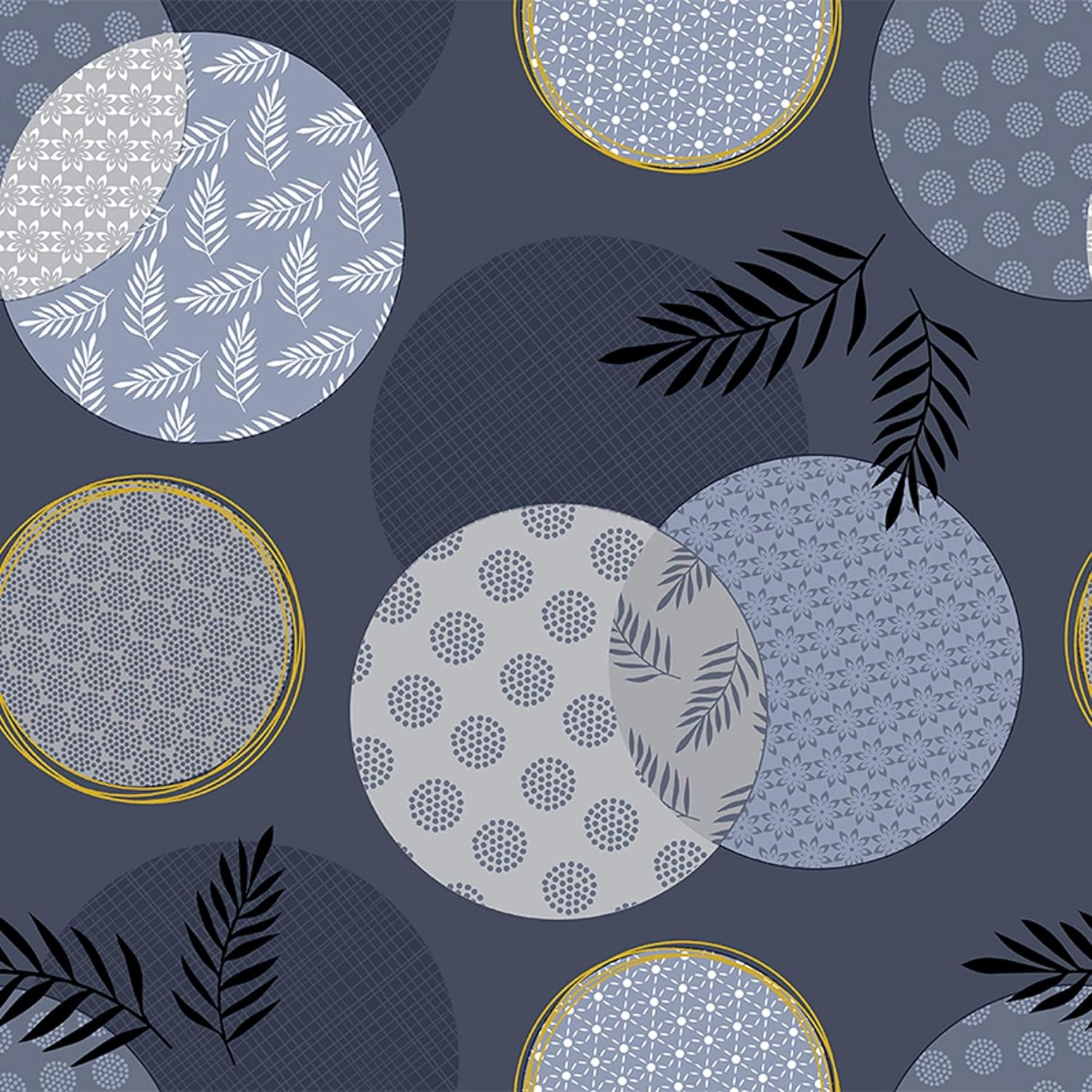 Nappe en toile cirée rectangulaire - 140x140 cm - anti-taches, imperméable, facile d'entretien, bleu