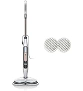 Shark Steam Mop, balai automatique à vapeur et à récurer, 2 tampons rotatifs, 3 réglages vapeur, ...