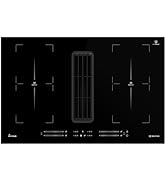 KKT Kolbe Plaque de cuisson à induction avec hotte aspirante intégrée | 80 cm | Plaque de cuisson à induction | Plaque à induction...