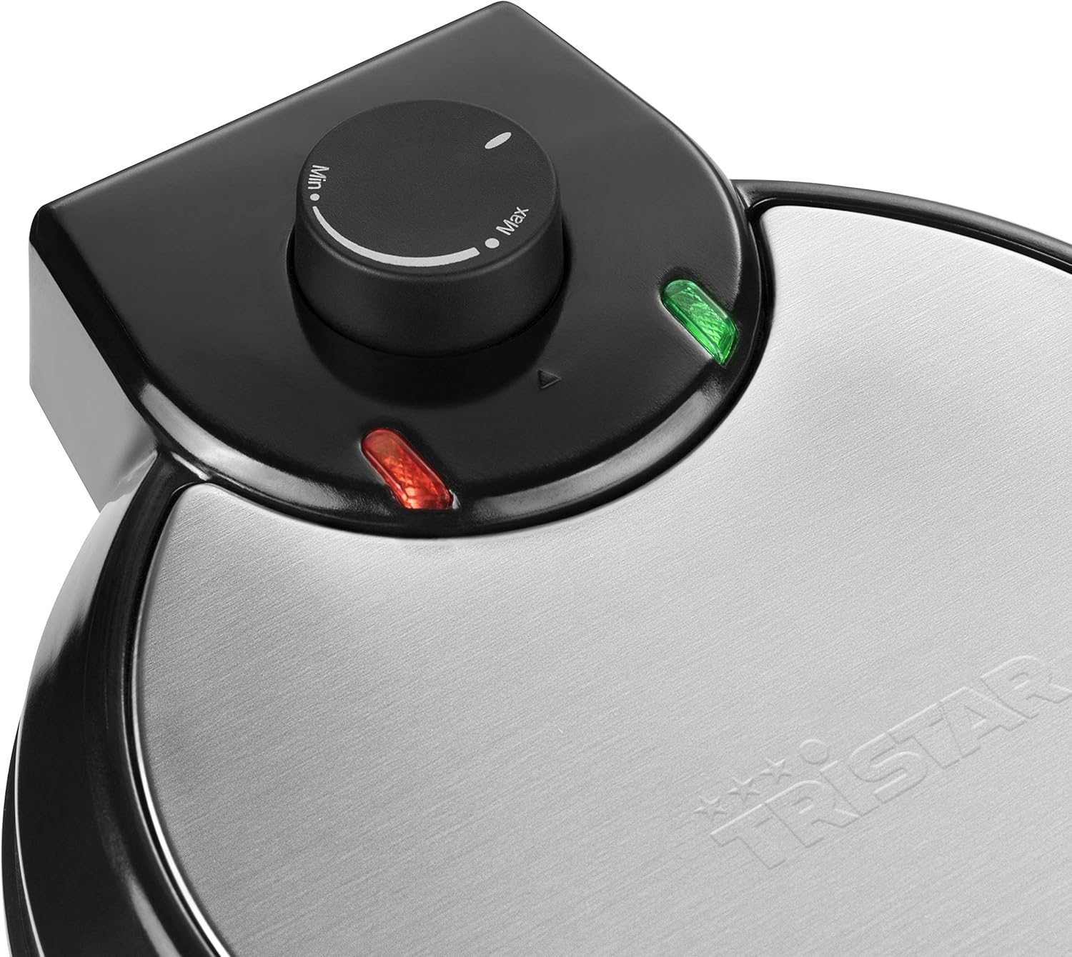 Tristar - moule à gaufres inox - 5 gaufres, noir, compact