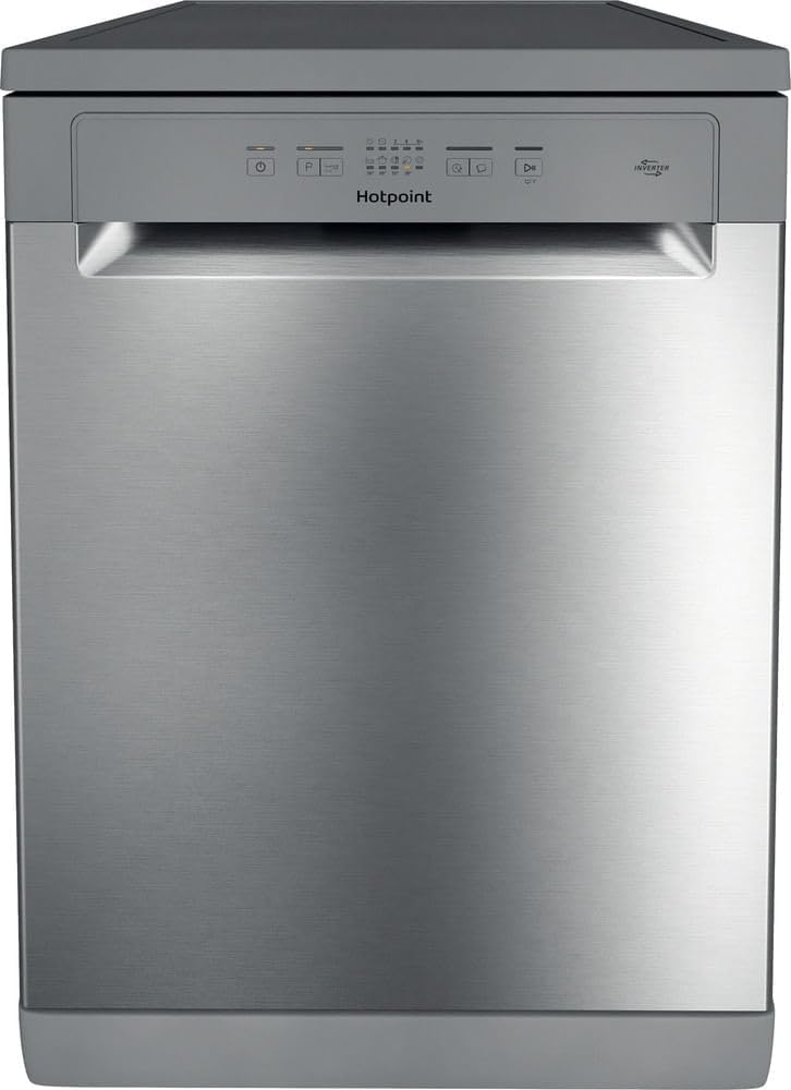 Hotpoint - Lave-vaisselle 60 cm, inox, 14 couverts, moteur inverter, 46 dB, H2FHL626X