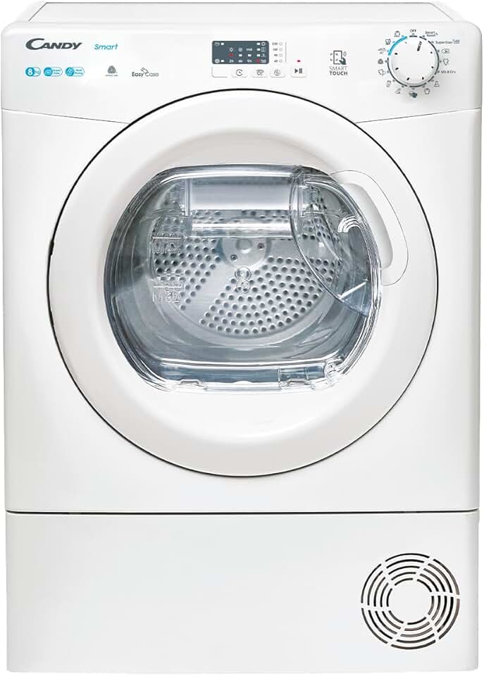 Candy - sèche-linge pompe à chaleur 8kg, NFC, départ différé, 85x59,6x58,5cm - CSE H8A1LE-S