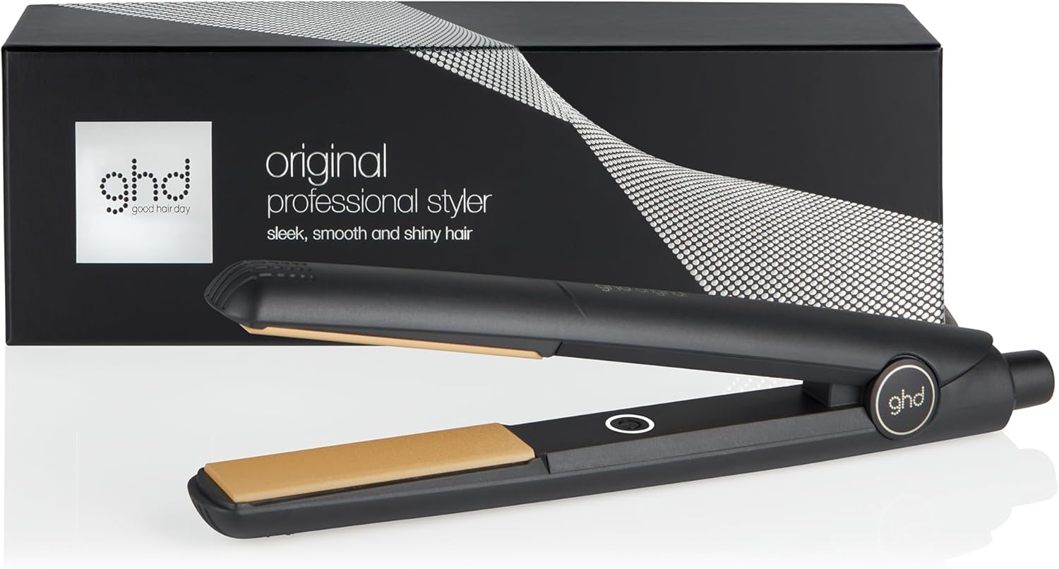 ghd - Lisseur Original - design arrondi, pro, tous cheveux, noir
