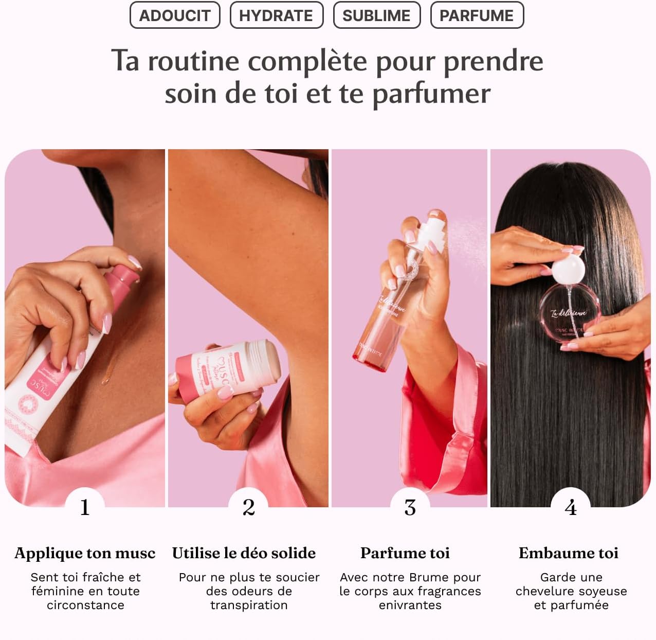 MUSC INTIME - Sweet Litchi Cheveux - 50ml - hydrate et parfume