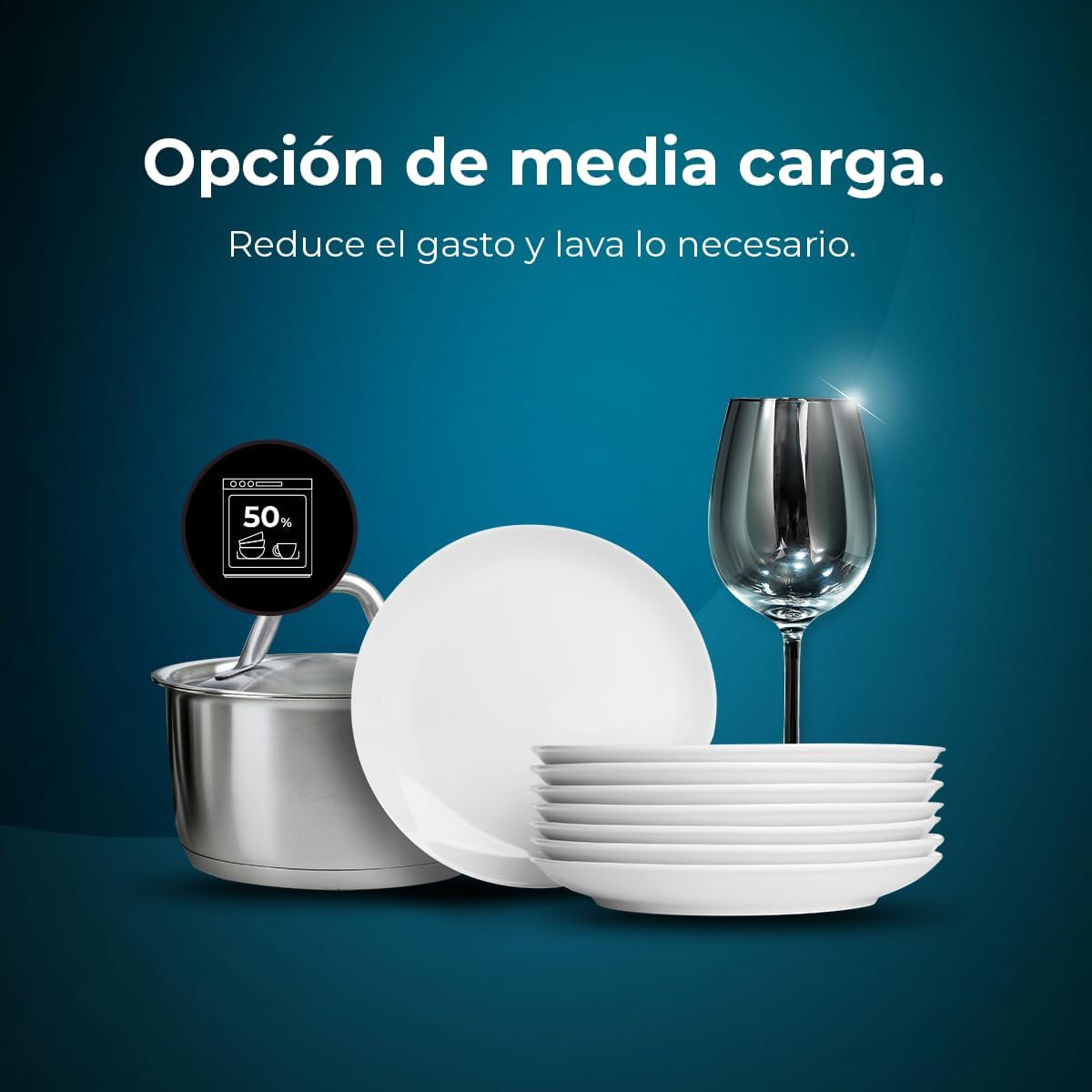 Cecotec - Bolero Aguazero 6100 E - 60 cm - 13 couverts, 6 programmes, Dry+