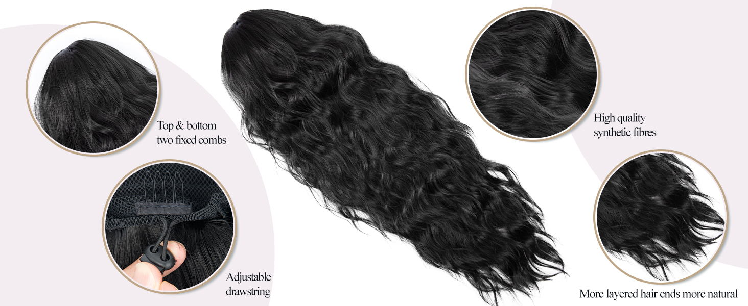 présenté avec des vues rapprochées de la texture, des attaches à clips et