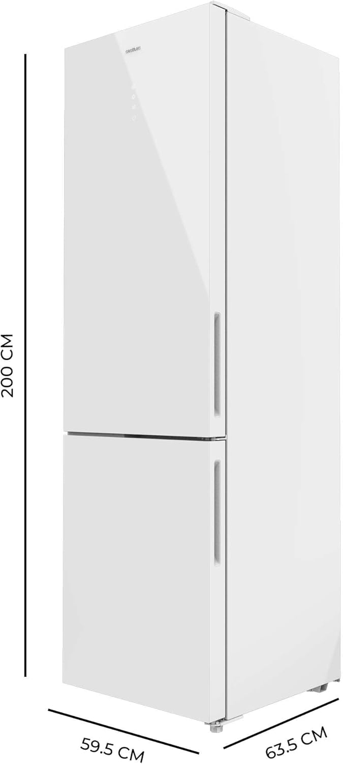Cecotec - Bolero CoolMarket Combi 356 - 356L - No Frost, Multi Airflow, porte réversible