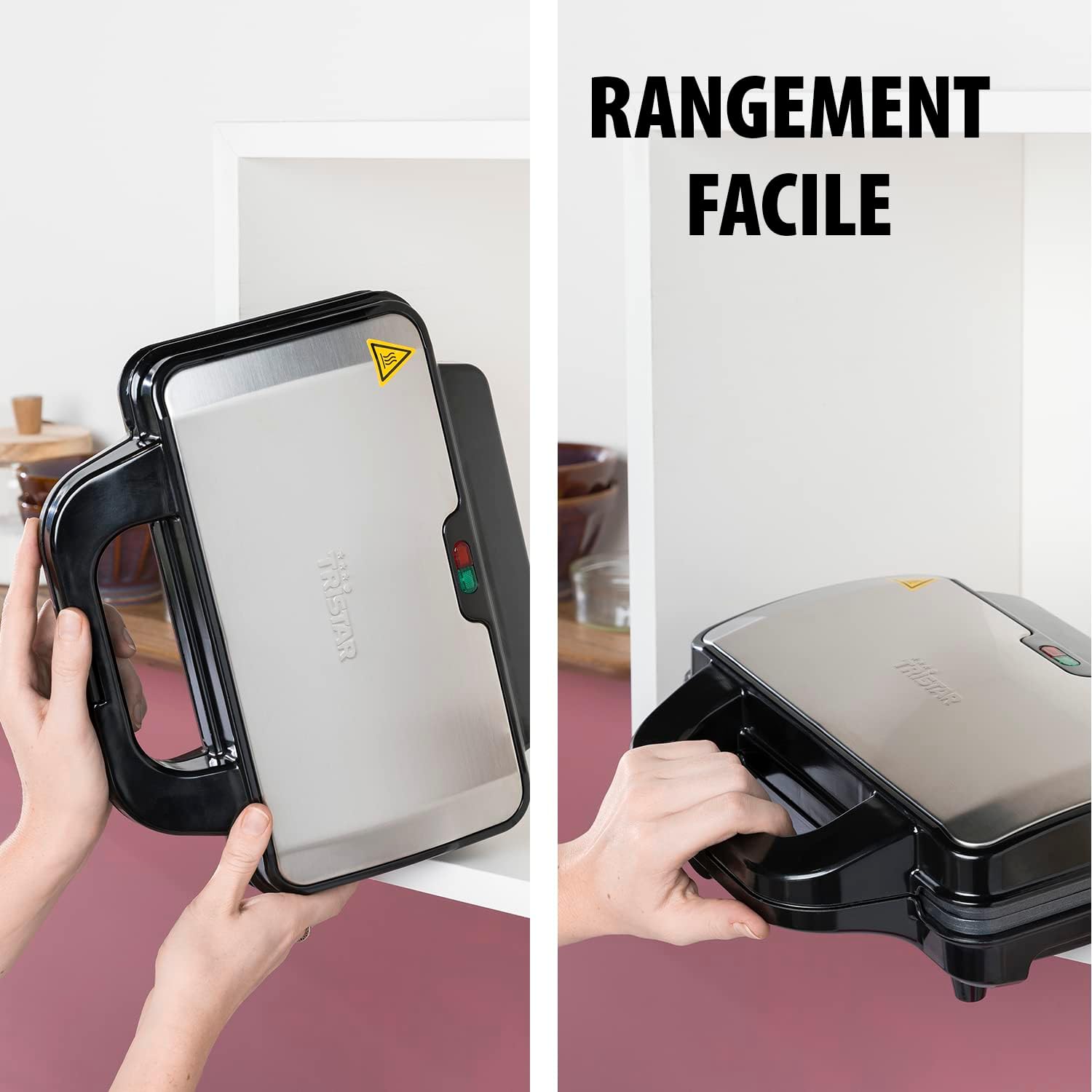 Tristar - Croque-monsieur 2 portions - plaques profondes, 900W - SA-3060